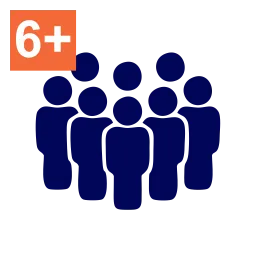 6+ pessoas